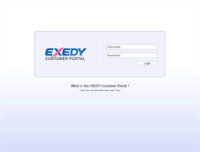 Tablet Screenshot of connect.exedyusa.com
